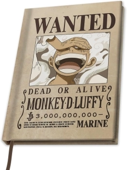 one piece - a5 notebook - wanted luffy gear 5