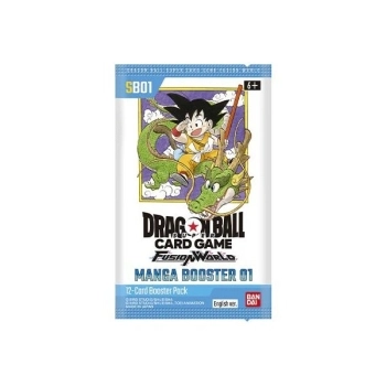dragon ball super card game - fusion world - manga booster pack 01 sb-01 - bustina singola 12 carte (eng)