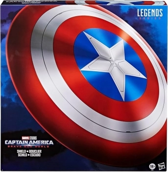 marvel legends series - falcon and the winter soldier - scudo di capitan america - 60cm