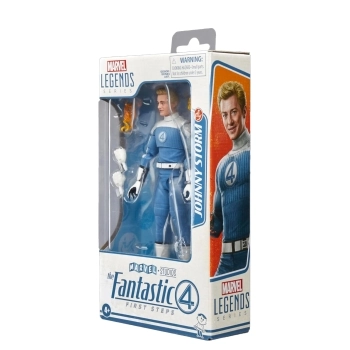 marvel legends series - i fantastici 4 - johnny storm - action figure 15cm