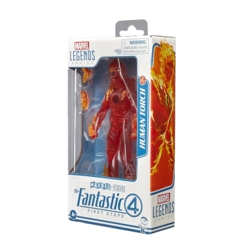 marvel legend series - i fantastici 4 - la torcia umana - action figure 15cm