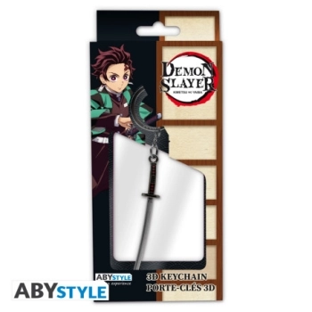 demon slayer - portachiavi 3d - katana di tanjiro s2