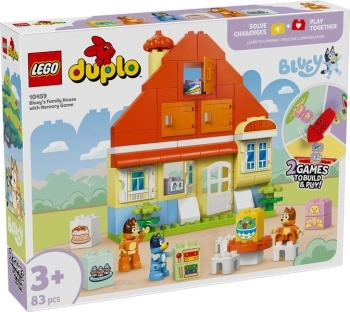 10459 - casa della famiglia di bluey con gioco di memoria