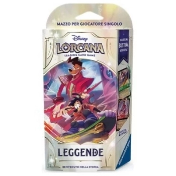 lorcana - leggende - smeraldo & rubino max - pippo & powerline - starter deck (ita)