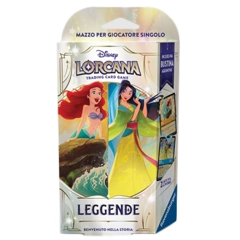 lorcana - leggende - ambra & zaffiro - ariel & mulan - starter deck (ita)