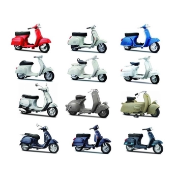 collezione vespa - 1:18 - modello assortito