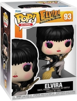 elvira mistress of the dark - elvira with broom 9cm - funko pop! 93