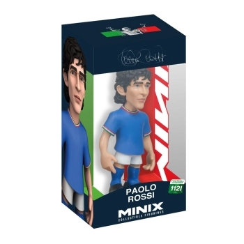 paolo rossi - italia - football legends 112i - minix collectible figurines 12cm