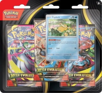 pokemon megaevoluzione - blister 3 bustine + 1 carta singola (ita)