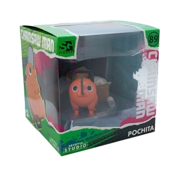chainsaw man - pochita - statua 10cm