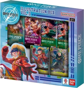 one piece card game - illustration box vol.03 - ib-03 - collezione 4 buste singole + 2 carte promo (eng)