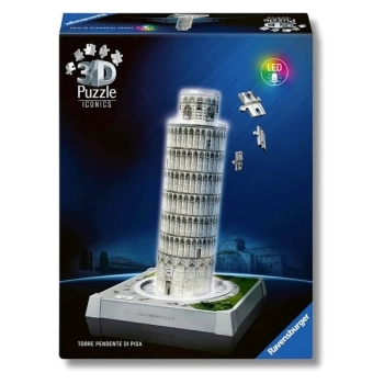 torre di pisa - puzzle 3d con led