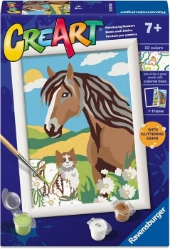 creart - serie e - cavallo e gattino