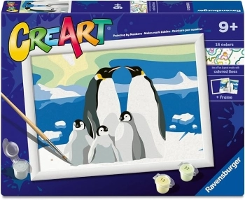 creart - serie d - famiglia di pinguini