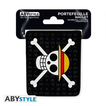 one piece - portafoglio pieghevole - jolly roger cappello di paglia