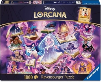 glimmers of the realm - lorcana ametista - puzzle 1000 pezzi con carta promo