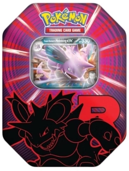 pokemon scarlatto e violetto - rivali predestinati: team rocket - tin da collezione - nidoking-ex (ita)