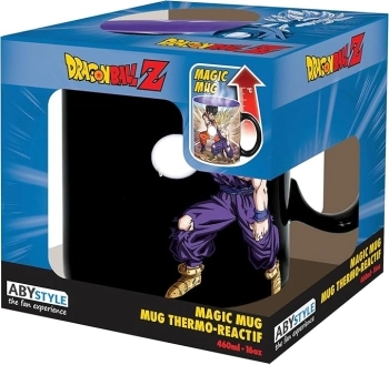 dragon ball z - tazza termosensibile 460ml - gohan vs cell