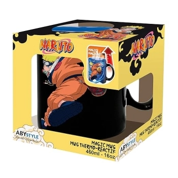 naruto - tazza termosensibile 460ml - naruto & sasuke