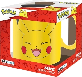 pokemon - tazza 460ml - pikachu face