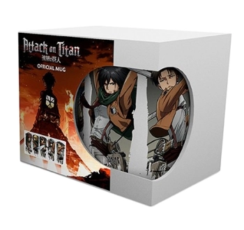 attack on titan - tazza 320ml - personaggi vari
