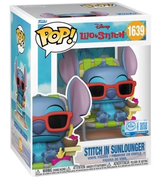 disney: lilo & stitch - stitch in sunlounger - funko pop! 1639