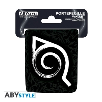 naruto shippuden - portafoglio pieghevole - simbolo di konoha