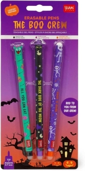 set di 3 penne gel cancellabili - the boo crew