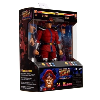 street fighter ii - m. bison - action figure 15cm
