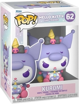 hello kitty and friends - kuromi 9cm - funko pop! 62