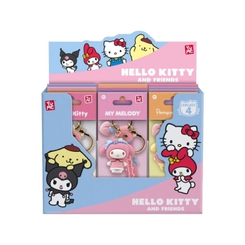 hello kitty and friends - portachiavi & cinghia da polso - 1 personaggio assortito