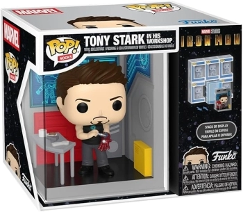marvel - il garage di tony stark - funko pop! nooks