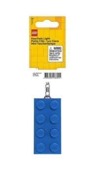 mattoncino blu - portachiavi con torcia led