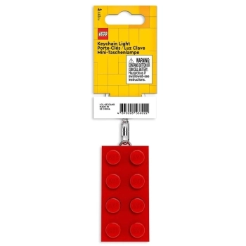 mattoncino rosso - portachiavi con torcia led