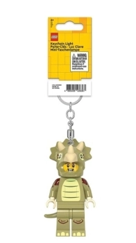 triceratopo - portachiavi con torcia led