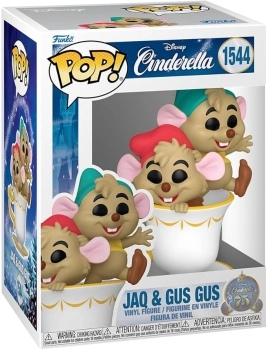 disney cinderella - jaq & gus gus 9cm - funko pop! 1544