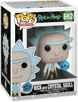 rick and morty - rick with crystal skull - funko pop! 692