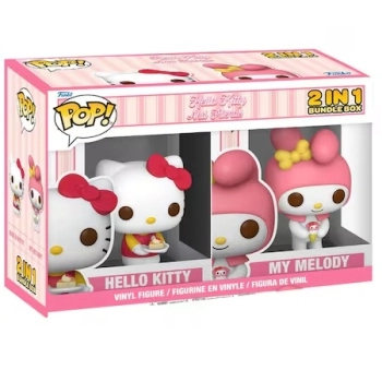 hello kitty - hello kitty & my melody 9cm - funko pop! 2 pack