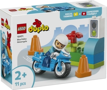 10471 - motocicletta blu della polizia