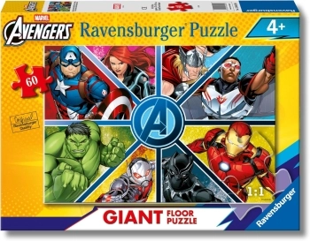 avengers - puzzle gigante 60 pezzi pavimento