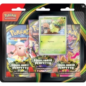 megaevoluzione equilibrio perfetto - blister 3 bustine chikorita (ita)