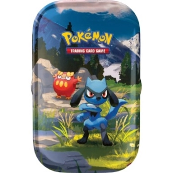 megaevoluzione ascesa eroica - mini tin da collezione (ita) - riolu