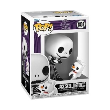 the nightmare before christmas: jack & zero 9cm - funko pop! 1808
