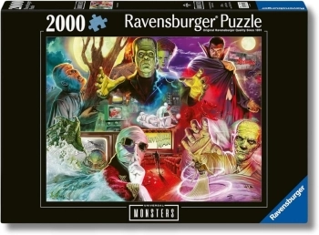 universal monster - puzzle 2000 pezzi