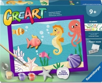 creart - serie d con gesso 3d - cavalluccio marino