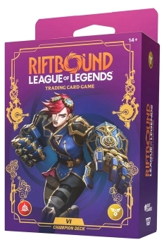 league of legends - riftbound: unleashed - champion deck: vi (eng)