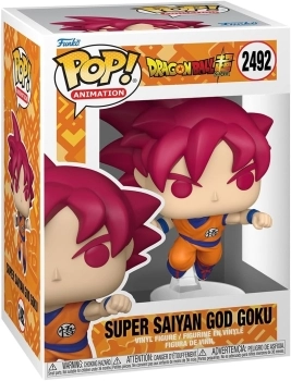 dragon ball super: super sayan god goku 9 cm - funko pop! 2492