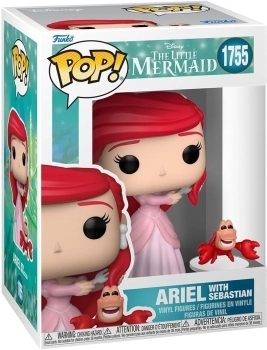disney the little mermaid - ariel with sebastian 9 cm - funko pop! 1755