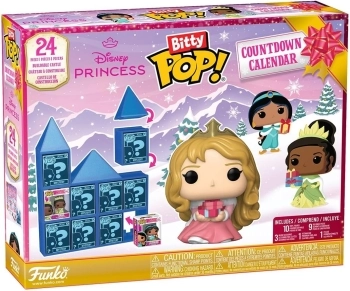 disney princess - bitty pop calendario dell'avvento 24 giorni