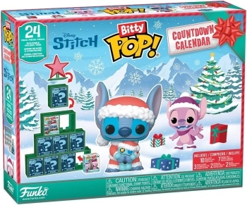 stitch - stitch holiday - bitty pop calendario dell'avvento 24 giorni